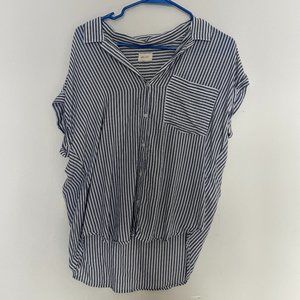 Lightweight stripped blouse from id:23